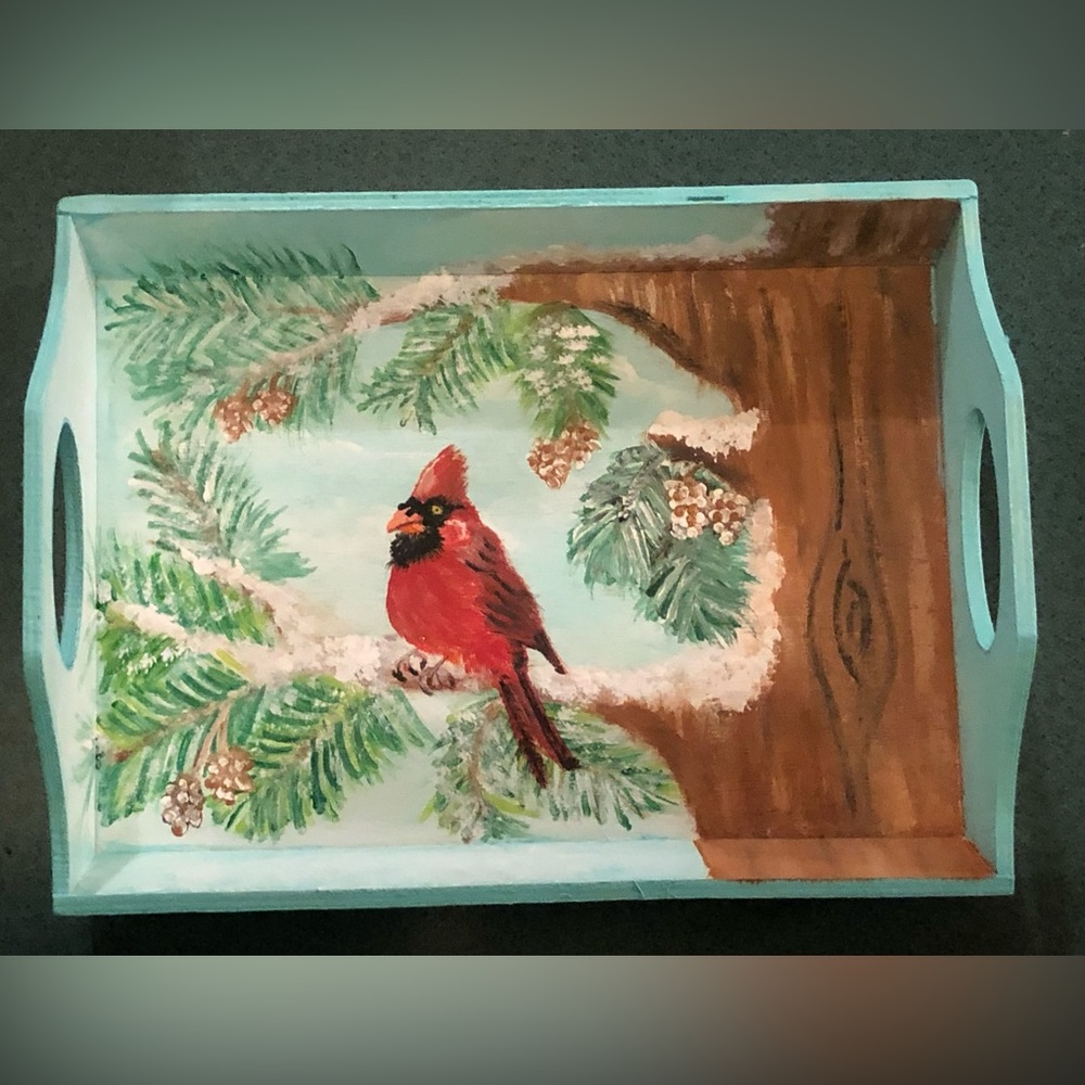 Cardinal Wood Trinket Tray